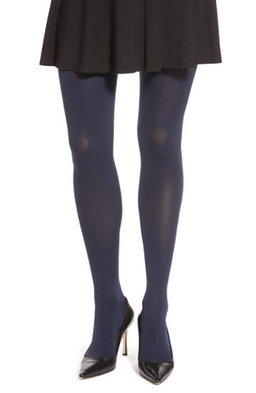 Women's Item M6 Opaque Tights, Size Xl-l1 - Blue