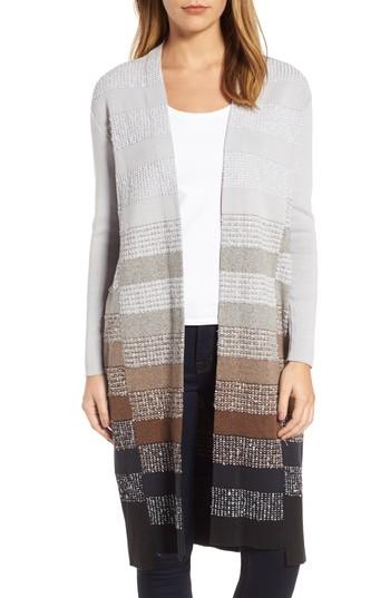 Women's Nic+zoe On The Town Long Cardigan - Grey