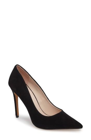 Women's Topshop Grammer Pointy Toe Pump .5us / 36eu - Black
