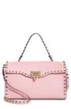 Valentino Garavani Small Rockstud Leather Single Handle Shoulder Bag - Pink