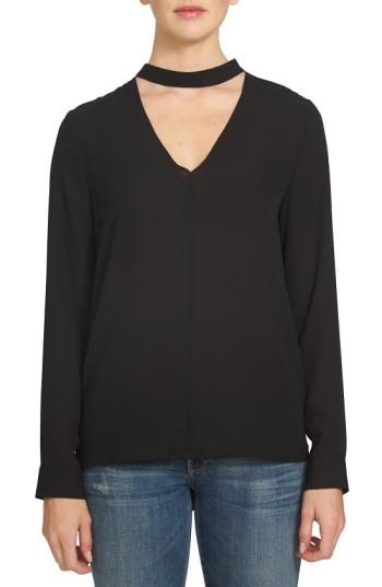 Women's 1.state Band Collar Blouse - Black