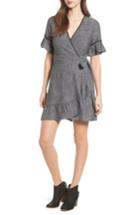 Women's Moon River Blanket Stitch Wrap Dress - Grey