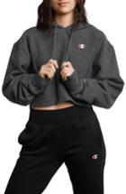 Women's Champion Reverse Weave Crop Hoodie - Grey