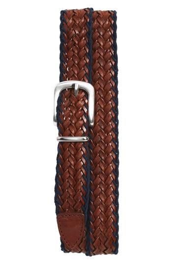 Men's Eleventy Woven Belt Eu - Blue