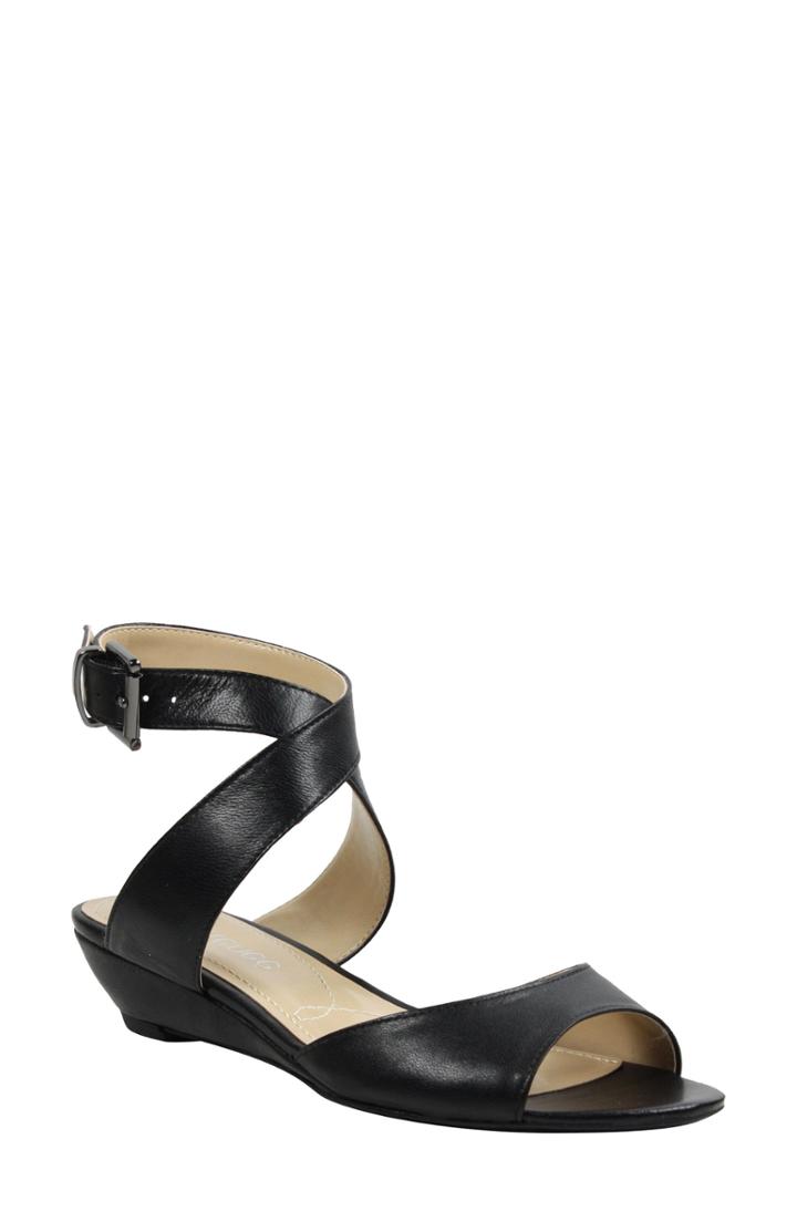 Women's J. Renee Belden Ankle Wrap Sandal .5 B - Black