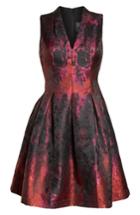 Women's Vince Camuto Jacquard Fit & Flare Dress (similar To 14w) - Pink