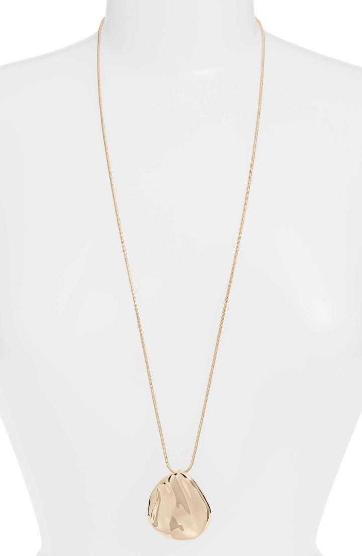 Women's Halogen Molten Medallion Pendant Necklace