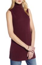 Women's Halogen Sleeveless Tunic Sweater - Burgundy