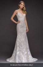 Women's Blush By Hayley Paige Nessy Embroidered Trumpet Gown, Size In Store Only - Ivory