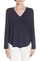Women's Eileen Fisher V-neck Jersey Tee, Size - Blue