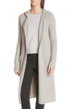 Women's Atm Anthony Thomas Melillo Felt Wool Blend Hooded Sweater Coat - Grey