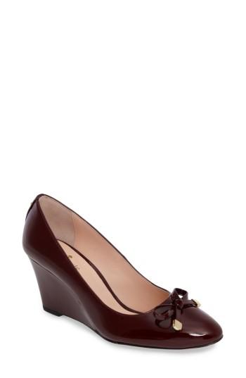 Women's Kate Spade New York Wrenn Bow Wedge M - Red