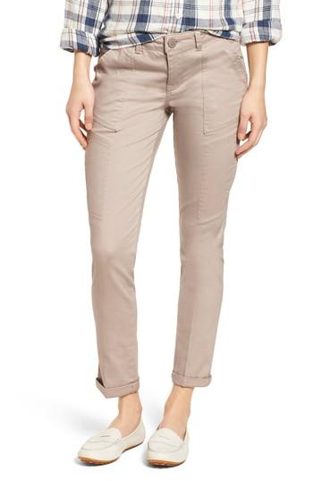 Petite Women's Wit & Wisdom Twill Cargo Pants P - Beige