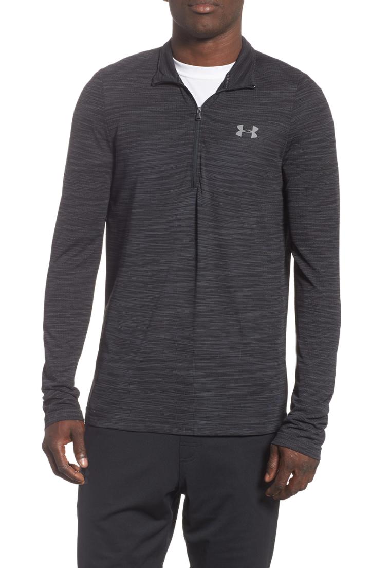 Men's Under Armour Siphon Regular Fit Half-zip Pullover, Size - Black