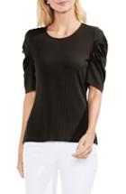 Women's Vince Camuto Draped Sleeve Ribbed Tee - Green