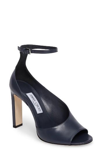 Women's Jimmy Choo Theresa Ankle Strap Sandal Us / 34eu - Blue