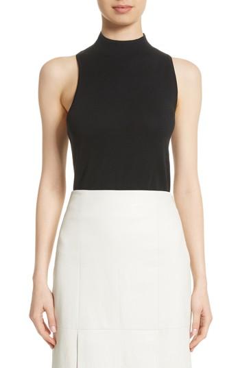 Women's Rosetta Getty Asymmetrical Knit Tunic - Black