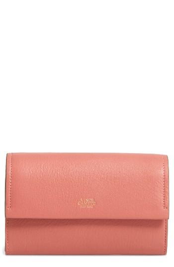 Women's Vince Camuto Zosia Leather Crossbody Wallet - Pink