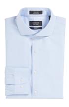 Men's Nordstrom Men's Shop Trim Fit Patterned Dress Shirt 34/35 - Blue