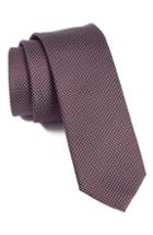Men's Boss Dot Silk Skinny Tie, Size - Burgundy