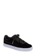 Women's Puma Basket Classic Velour Sneaker M - Black