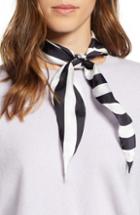 Women's Rebecca Minkoff Gerber Stripe Diamond Scarf, Size - Black