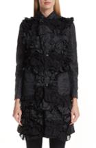 Women's Comme Des Garcons Long Reversible Jacket - Black