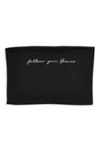 Women's Topshop Follow Your Dreams Embroidered Tube Top Us (fits Like 0) - Black