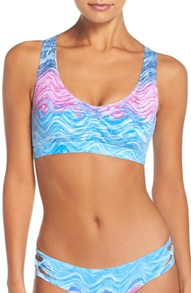 Women's Becca Cosmic Cutout Racerback Bikini Top