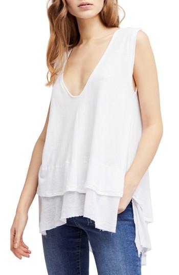 Women's Free People Peachy Tank, Size - White