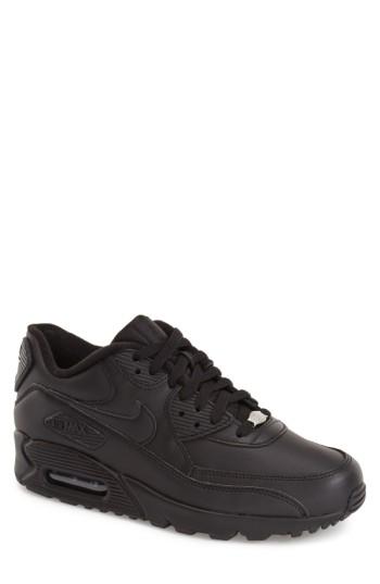Men's Nike 'air Max 90' Leather Sneaker .5 M - Black