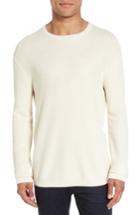 Men's Vince Honeycomb Crewneck Sweater - Ivory