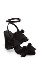 Women's Topshop Rave Tasseled Pom Sandal .5us / 37eu - Black