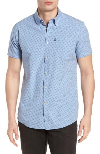 Men's Barbour Taylor Regular Fit Print Sport Shirt - Blue