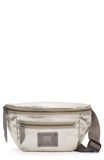 Frye Ivy Metallic Nylon Belt Bag - Grey