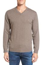 Men's Rodd & Gunn 'inchbonnie' Wool & Cashmere V-neck Sweater, Size - Beige