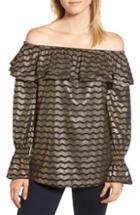 Women's Michael Michael Kors Off The Shoulder Swing Top - Black