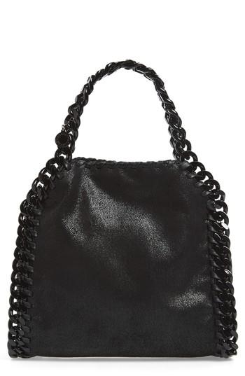 Stella Mccartney Mini Falabella Shaggy Deer Faux Leather Tote -