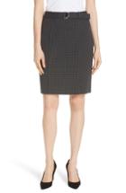 Women's Boss Vumano Dot Dessin Stretch Suit Skirt