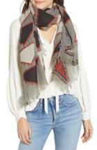 Women's Frye Triangle Oblong Scarf, Size - Red