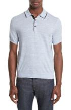 Men's Rag & Bone Lucas Cotton Polo - Blue
