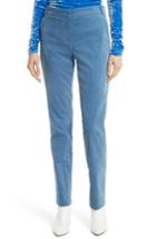 Women's Tibi Moleskin Stretch Cotton Skinny Pants - Blue