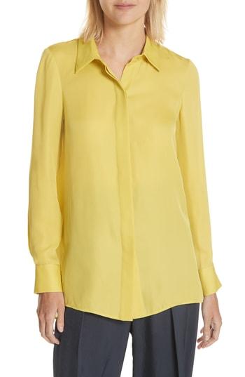 Women's Vince Silk Blouse - Yellow