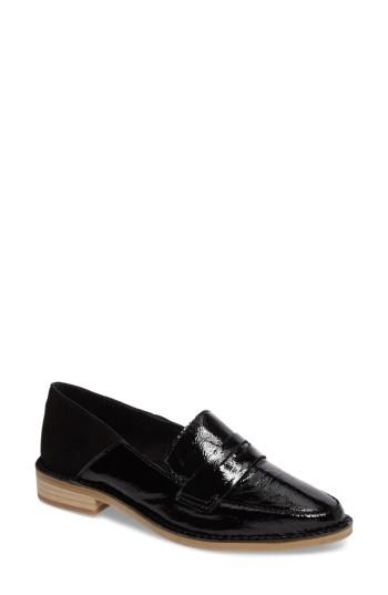 Women's Kelsi Dagger Brooklyn Woodside Drop Heel Loafer .5 M - Black