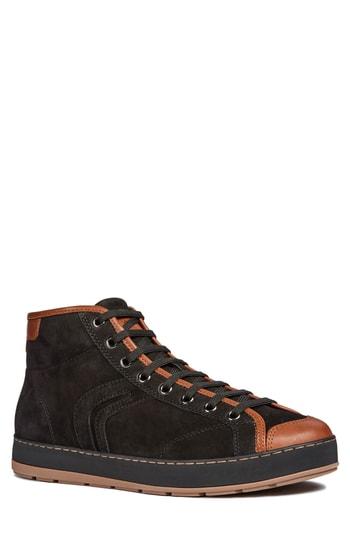Men's Geox Ariam High Top Sneaker Us / 39eu - Brown