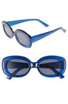 Women's Bp. 66mm Oval Sunglasses - Blue/ Black