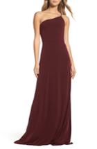 Women's Amsale Jersey One-shoulder Gown