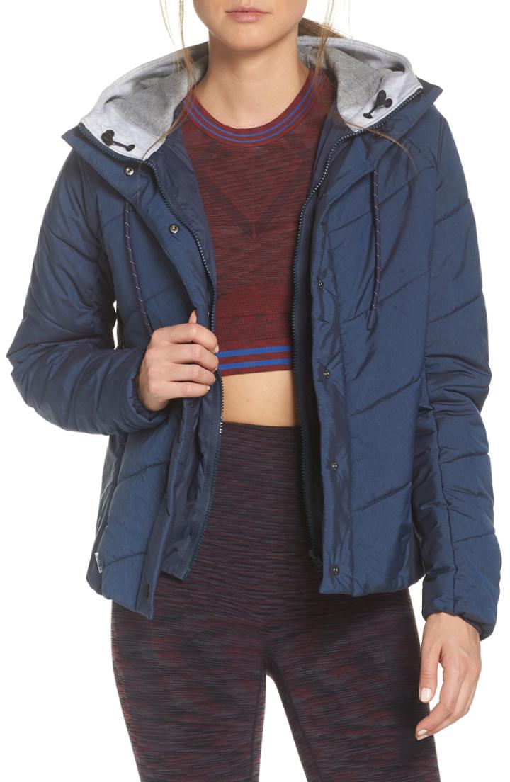Women's Lndr Toast Water Repellent Hooded Jacket - Blue