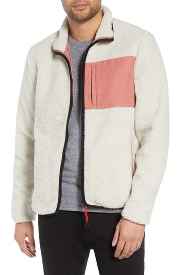 Men's Wesc Moritz Fleece Jacket - Beige