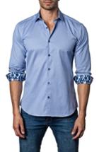 Men's Jared Lang Trim Fit Woven Sport Shirt, Size - Blue